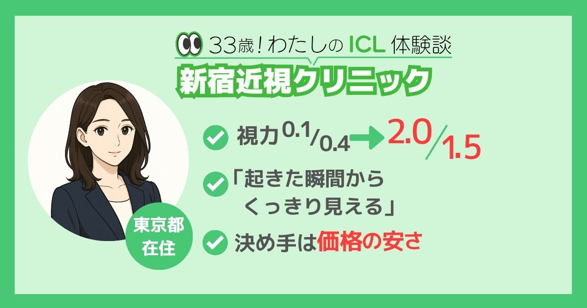 新宿近視クリニックの体験談
